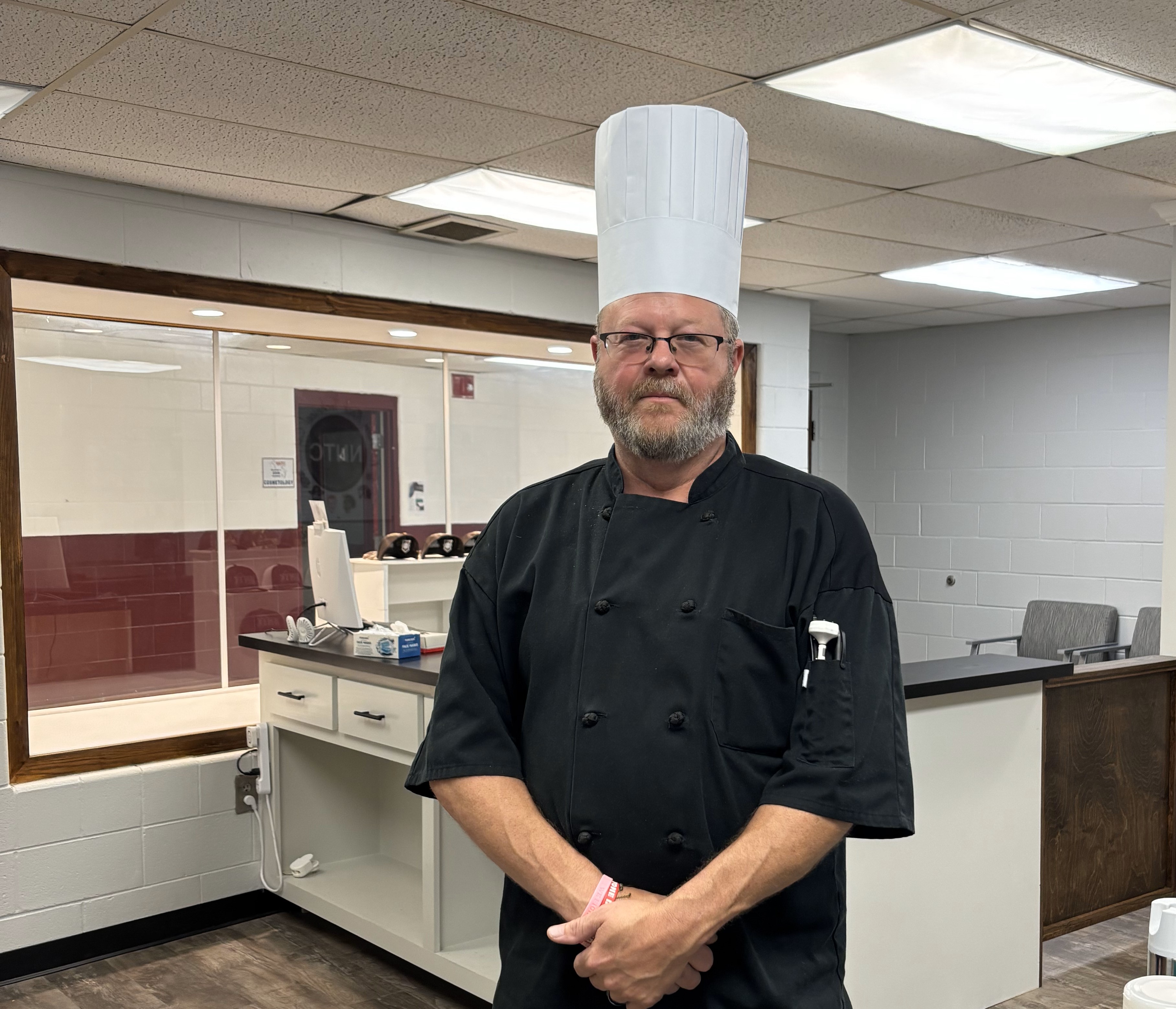 man wearing chef hat