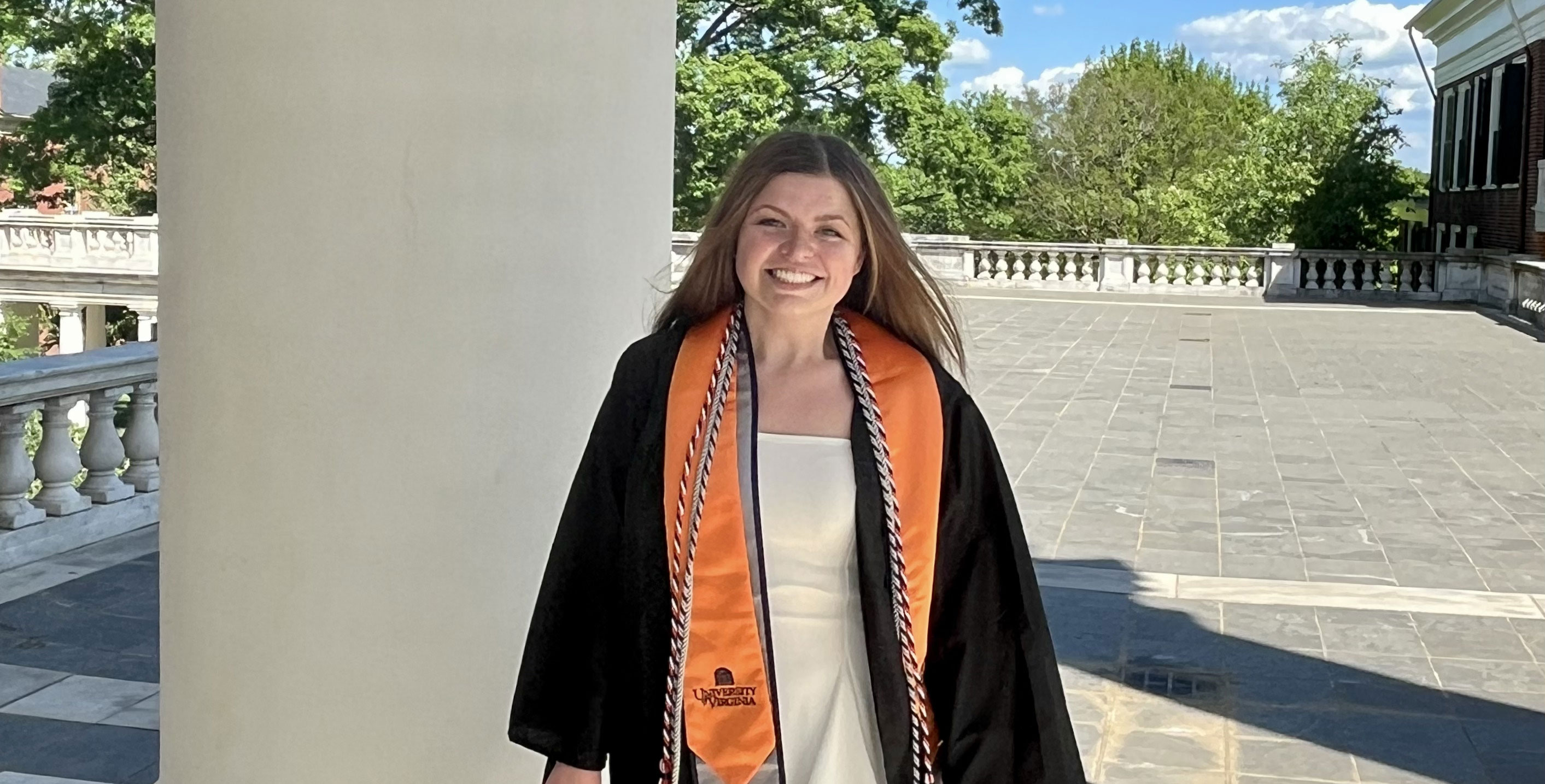 girl wearing graduation gown